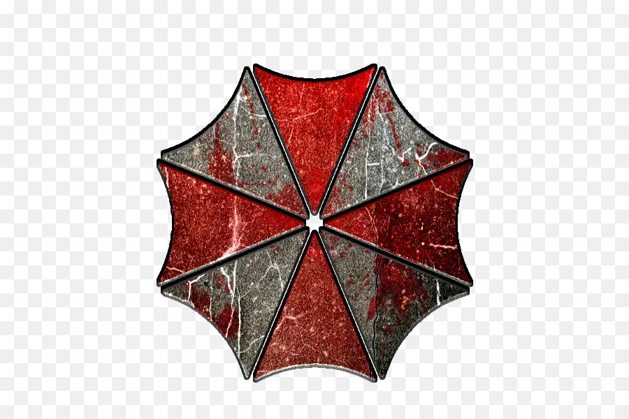 โลโก้ Umbrella Corporation，สีแดง PNG