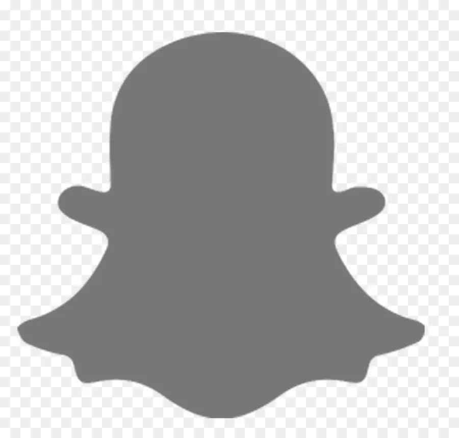 โลโก้ Snapchat สีดำ，โซเชียลมีเดีย PNG