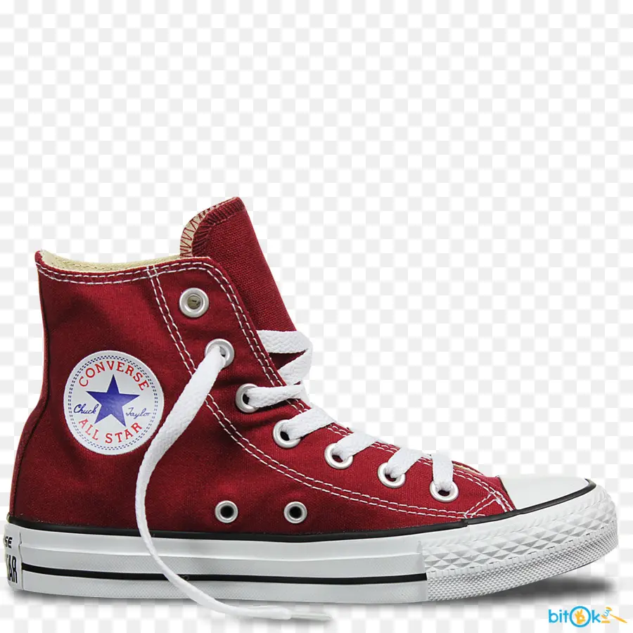 รองเท้า Converse สีแดง，รองเท้าผ้าใบ PNG