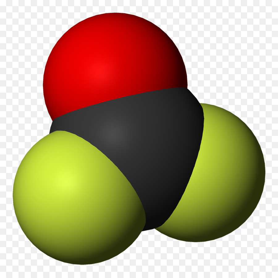Carbonyl ฟลูออไรด์，ลองโมเลกุลเรขาคณิต PNG