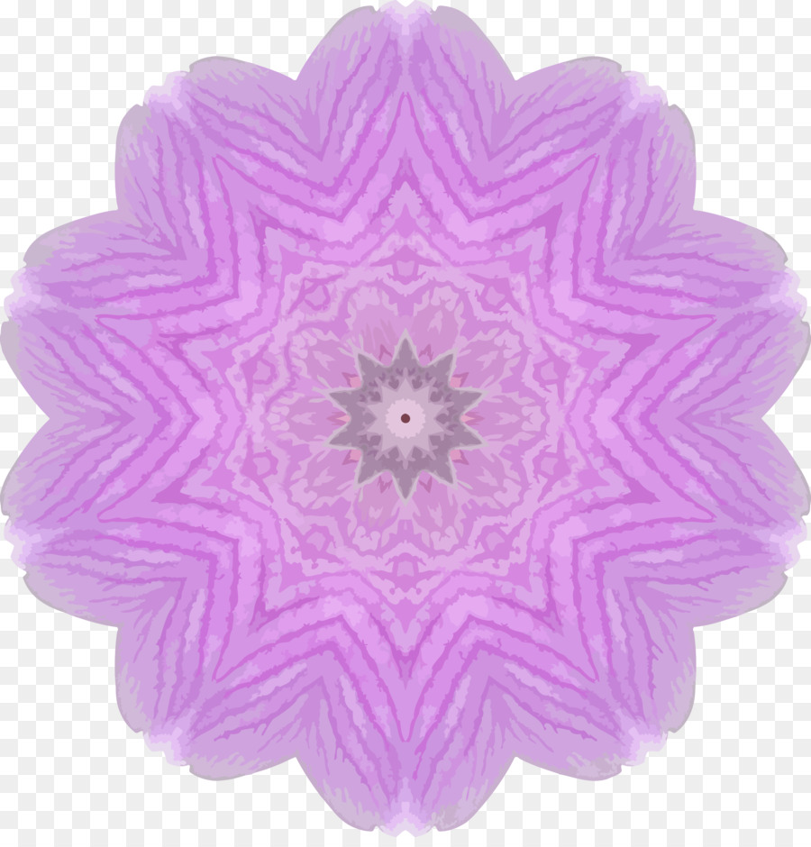 Mandala สีม่วง，ลวดลาย PNG