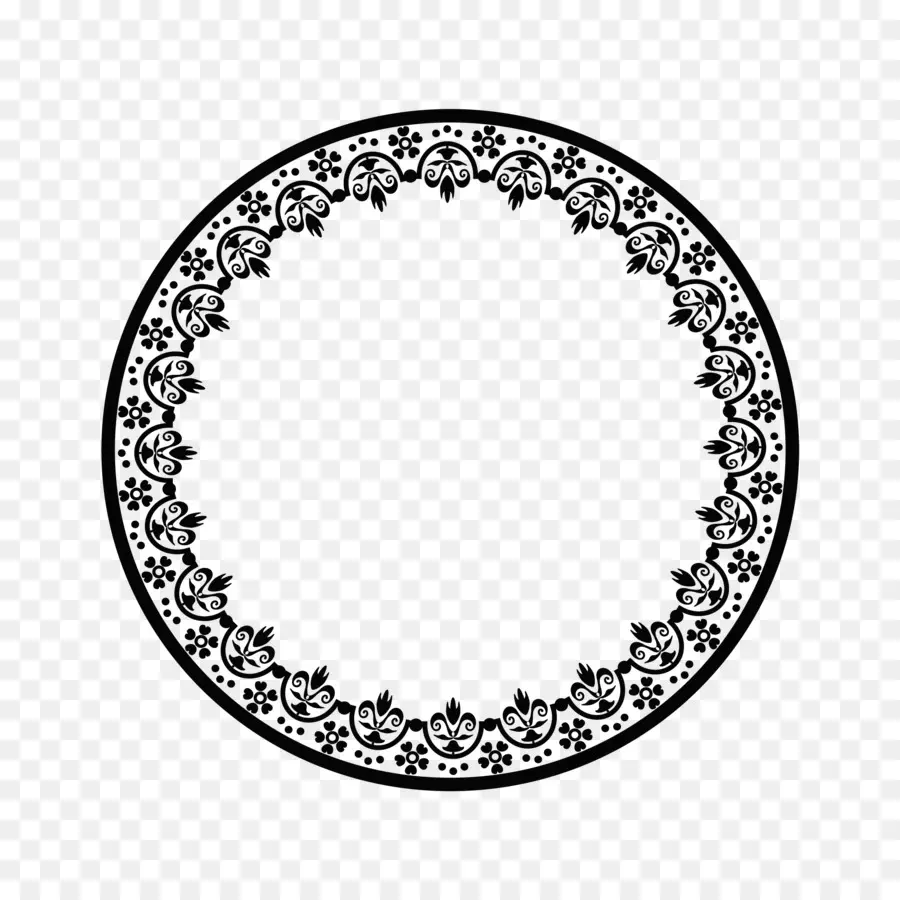 สีดำ Doily，ดอลล่าร์ PNG