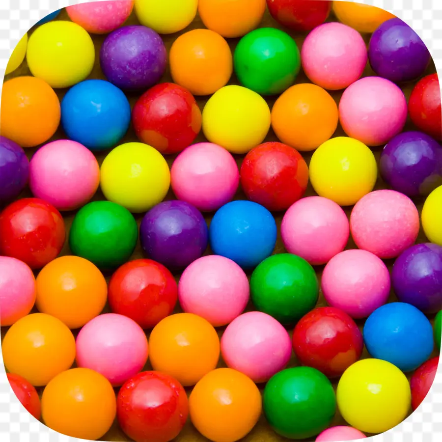 Gumballs สีสันสดใส，ขนม PNG