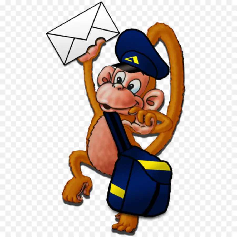 Monkey Mailman，ซองจดหมาย PNG