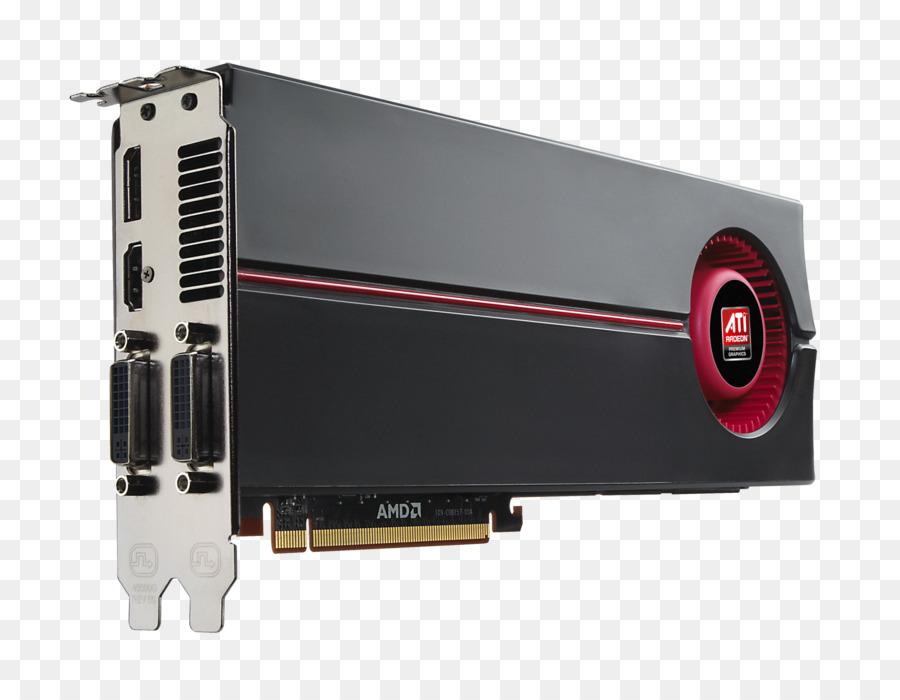 กราฟิกการ์ดวิดีโอ Adapters，Radeon ล้องที่มีความคมชัดสูงนะ 5870 PNG