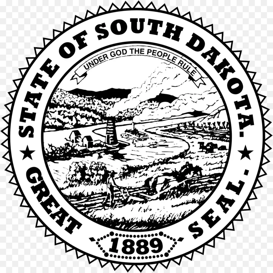 South Dakota Seal，ผนึก PNG