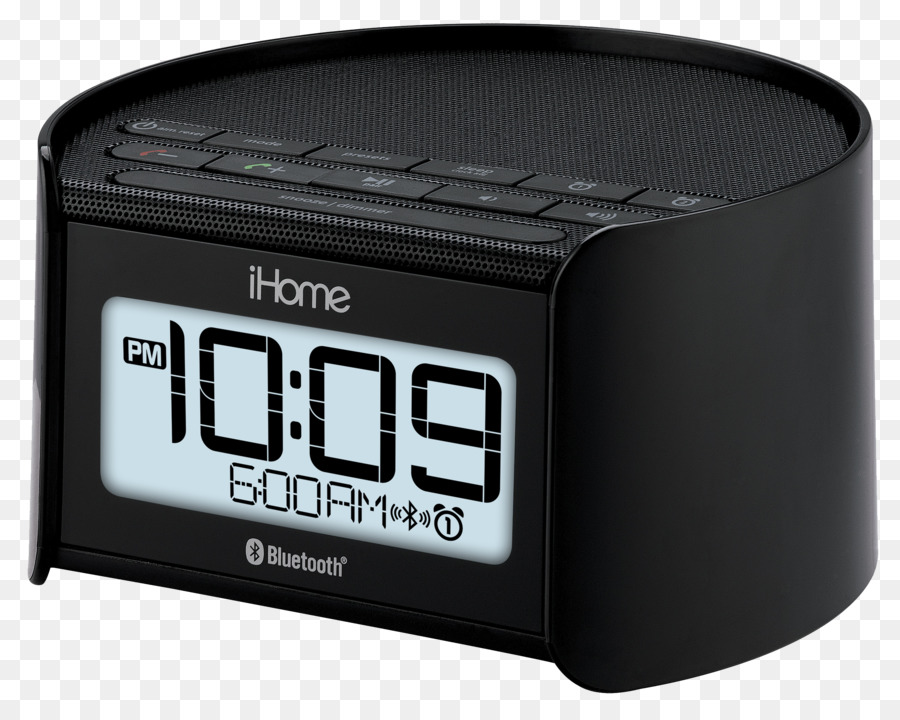 นาฬิกาปลุกดิจิตอลสีดำ，Ihome PNG