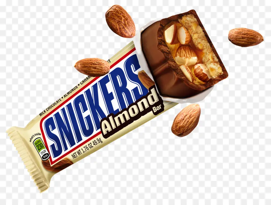 Snickers Almond Bar，ช็อคโกแลต PNG