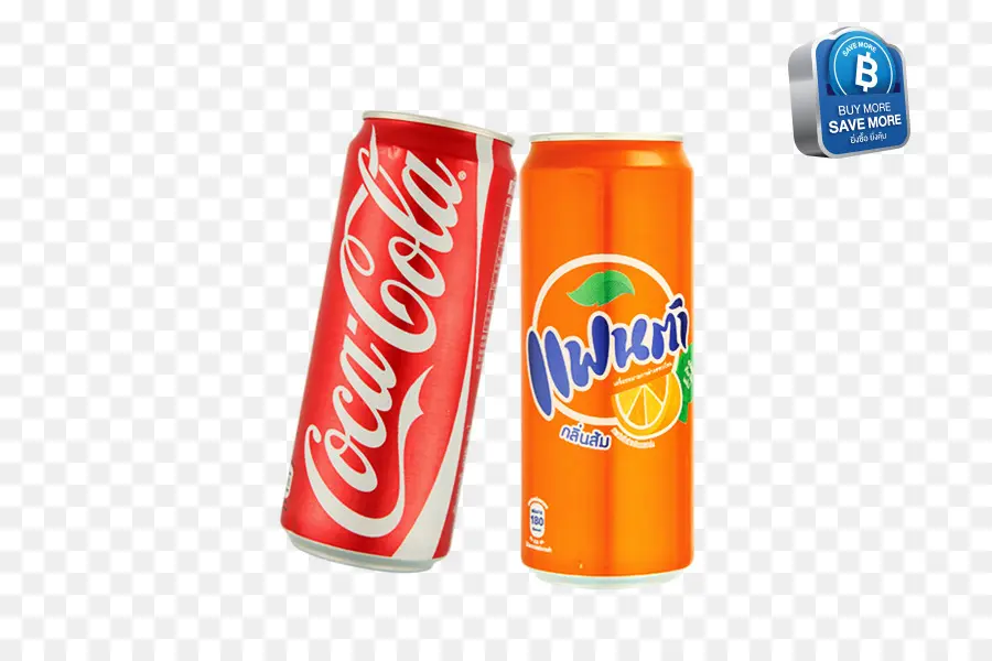 Coca Cola และ Fanta，กระป๋อง PNG