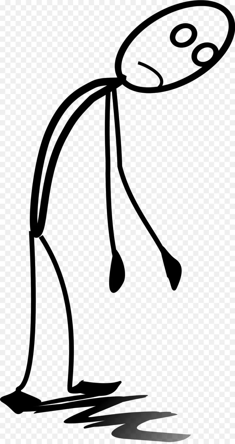 Sad Stick Figure，คนขี้เหนียว PNG