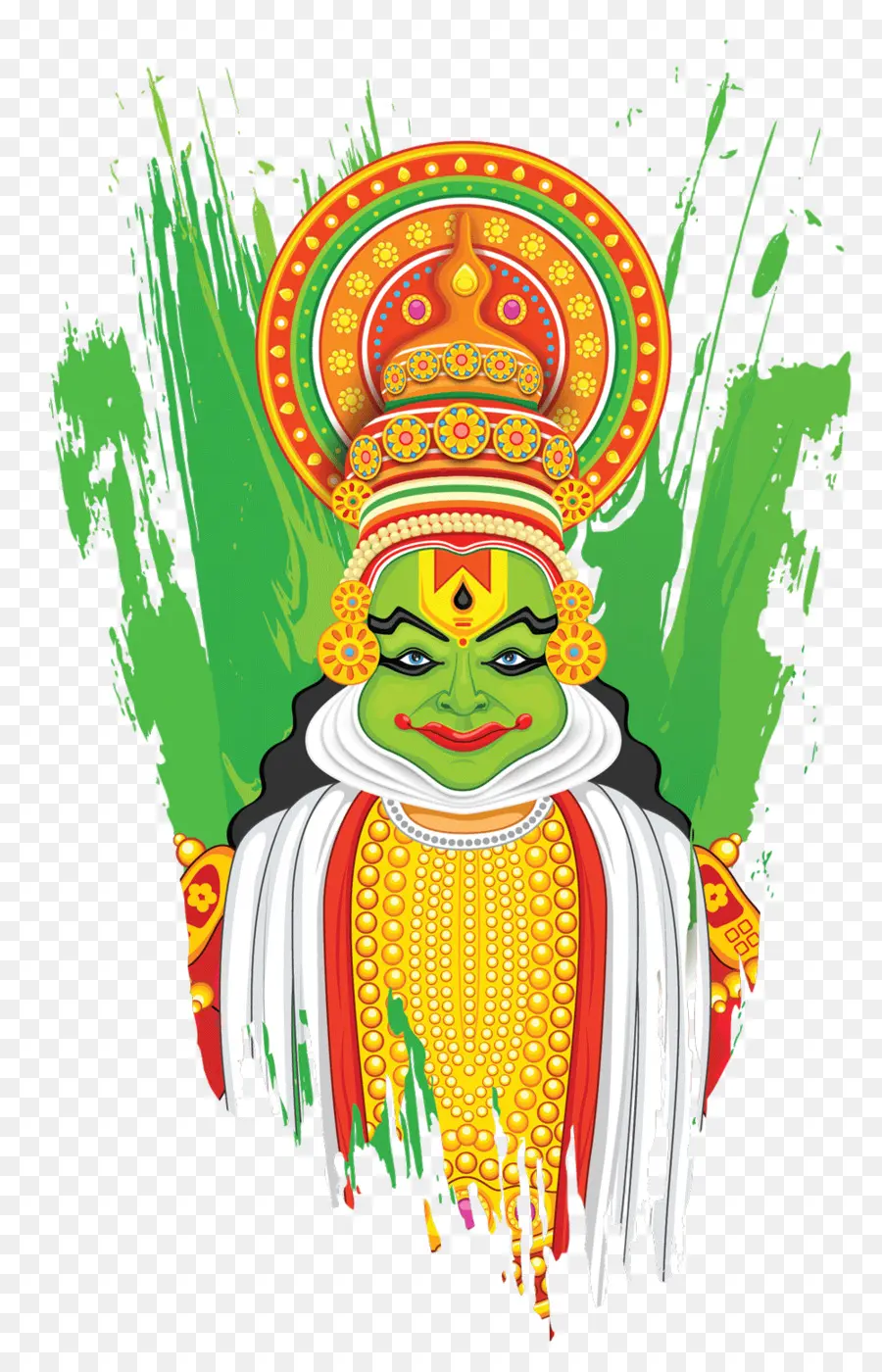 นักเต้น Kathakali，แบบดั้งเดิม PNG