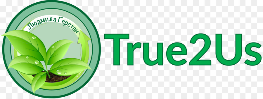 โลโก้ True2us，สีเขียว PNG