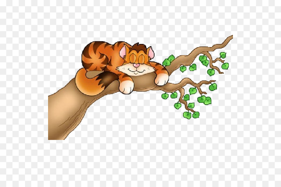 แมว，ต้นไม้ PNG