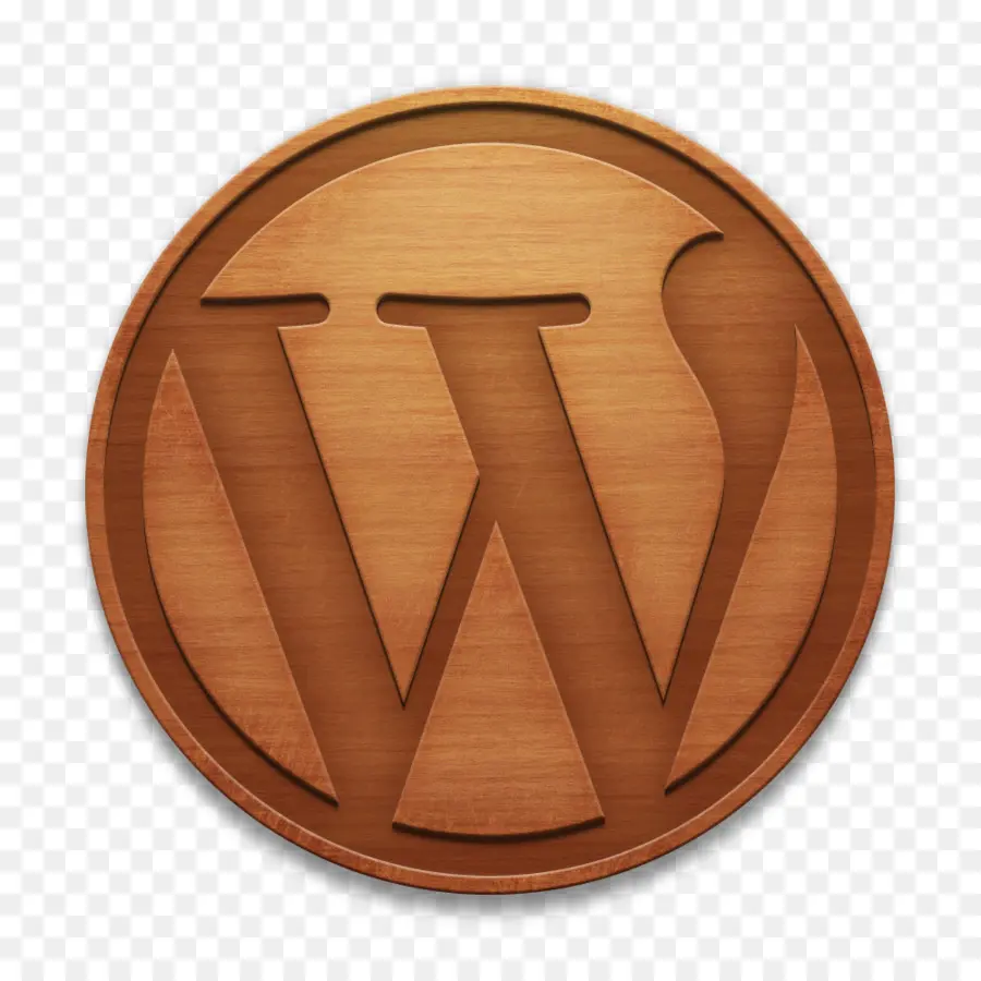 โลโก้ Wordpress，ทำด้วยไม้ PNG