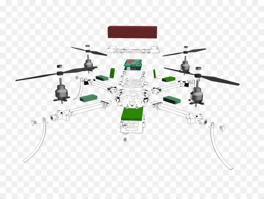 ชิ้นส่วนเสียงพึมพำ，Quadcopter PNG