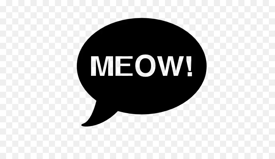 Meow Speech Bubble，ข้อความ PNG