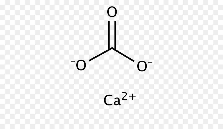 แคลเซียมคาร์บอเนต，โมเลกุล PNG