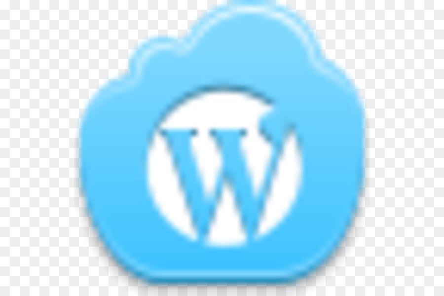 โลโก้ Wordpress，สีฟ้า PNG