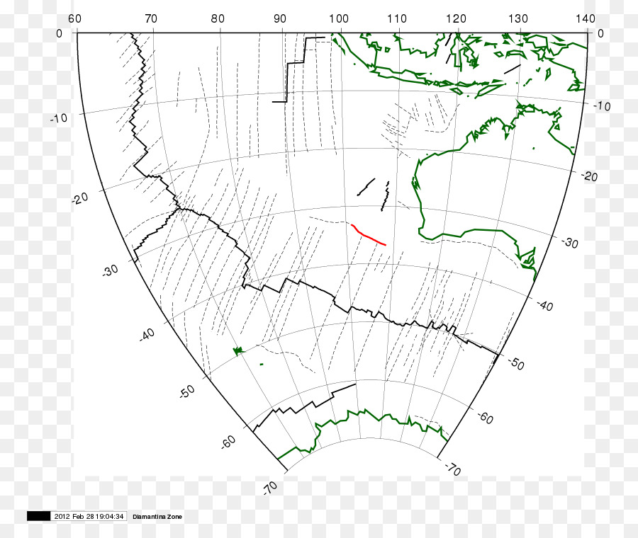 Diamantina Fracture Zone，Diamantina ลึก PNG