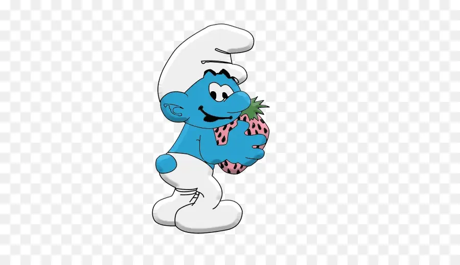 Smurf กับสตรอเบอร์รี่，สีฟ้า PNG