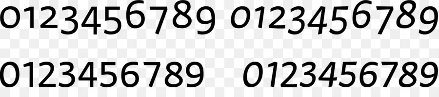 ตัวเลข，แบบอักษร PNG