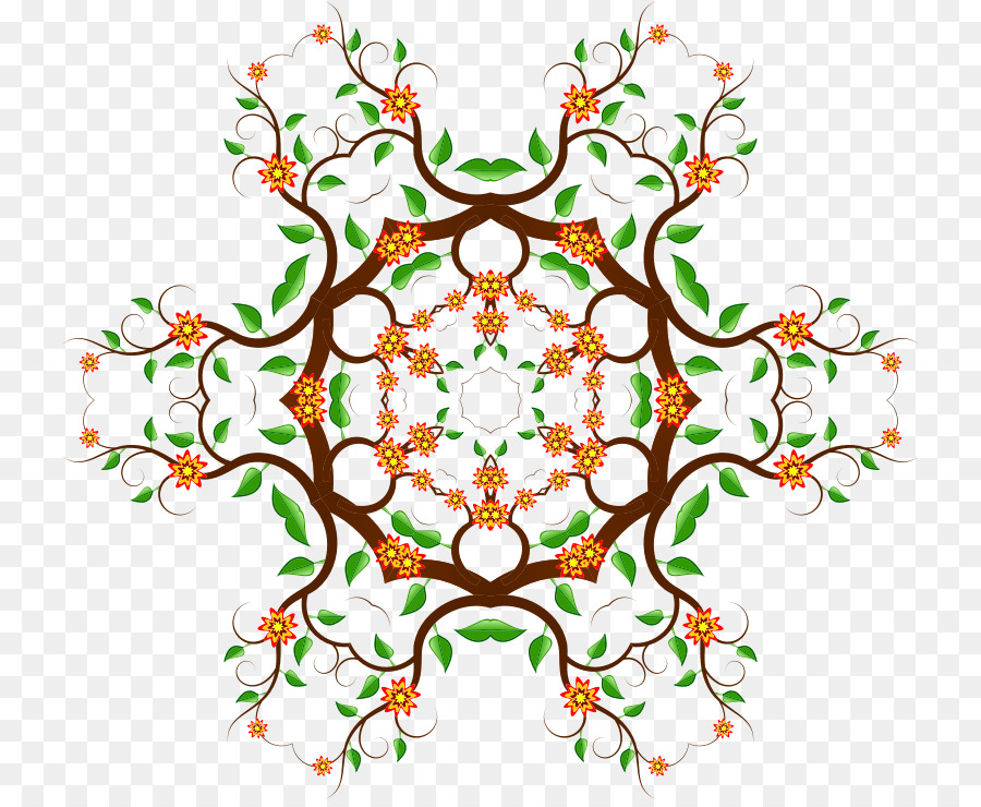 ดอกไม้ Mandala，ออกแบบ PNG