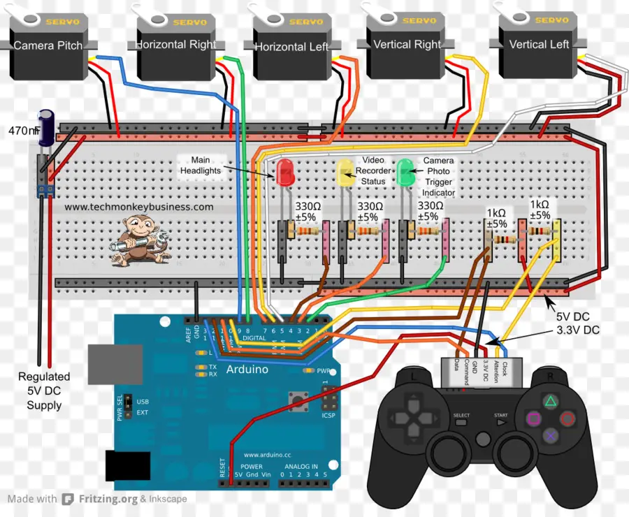 โครงการ Arduino，วงจร PNG