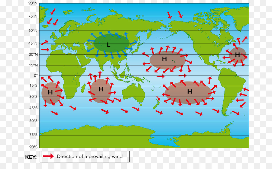 แผนที่โลก，ลมพัด PNG