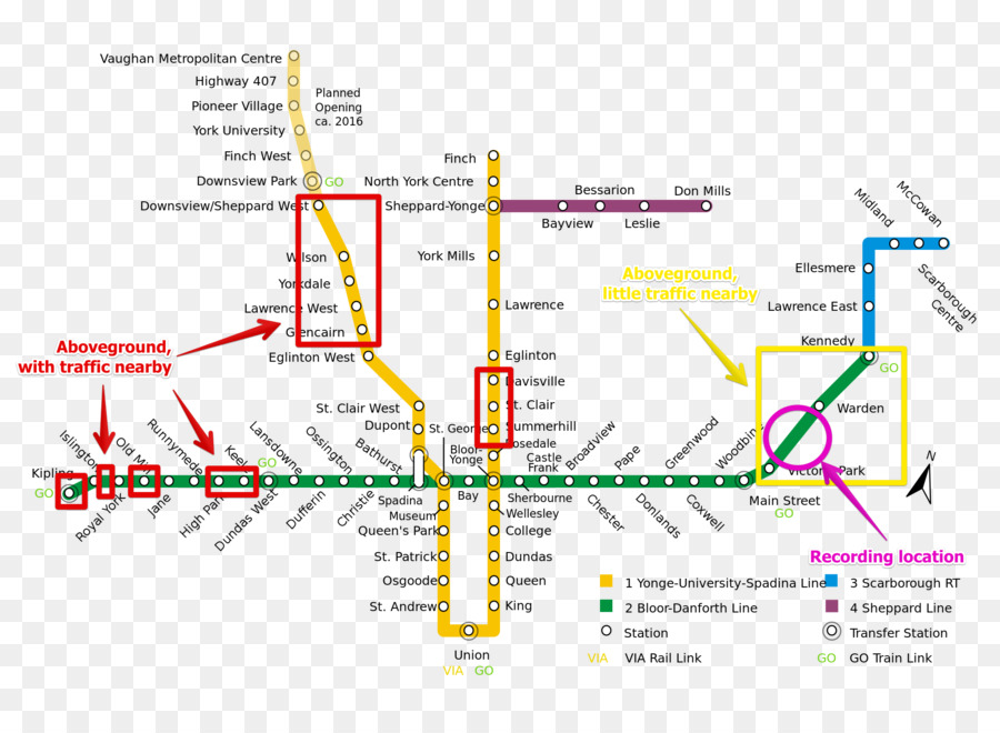 โตรอนโตรถไฟใต้ดิน，เร่งหว่างเดินทาง PNG