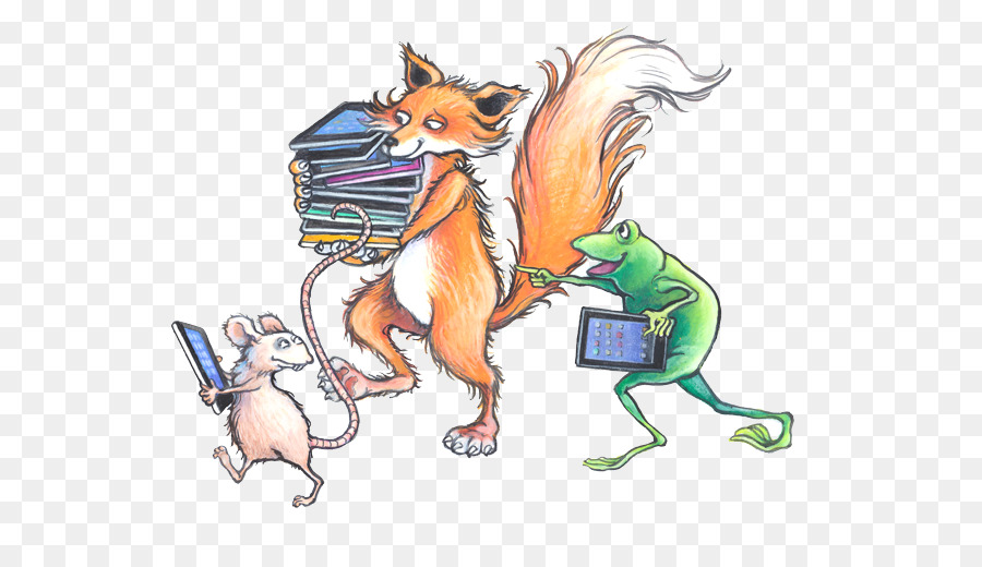 Fox Frog และ Mouse，หนังสือ PNG