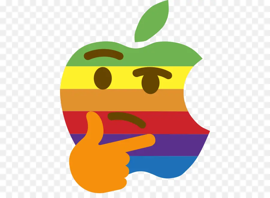 โลโก้ Rainbow Apple，แอปเปิล PNG