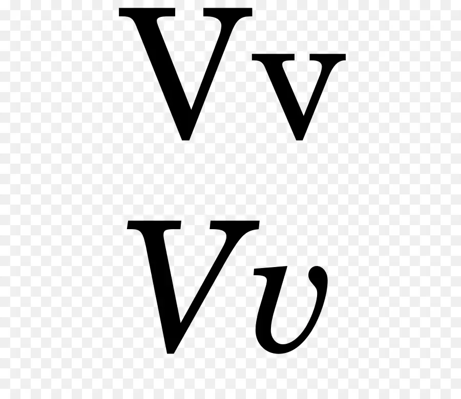 ตัวอักษร V，ตัวอักษร PNG