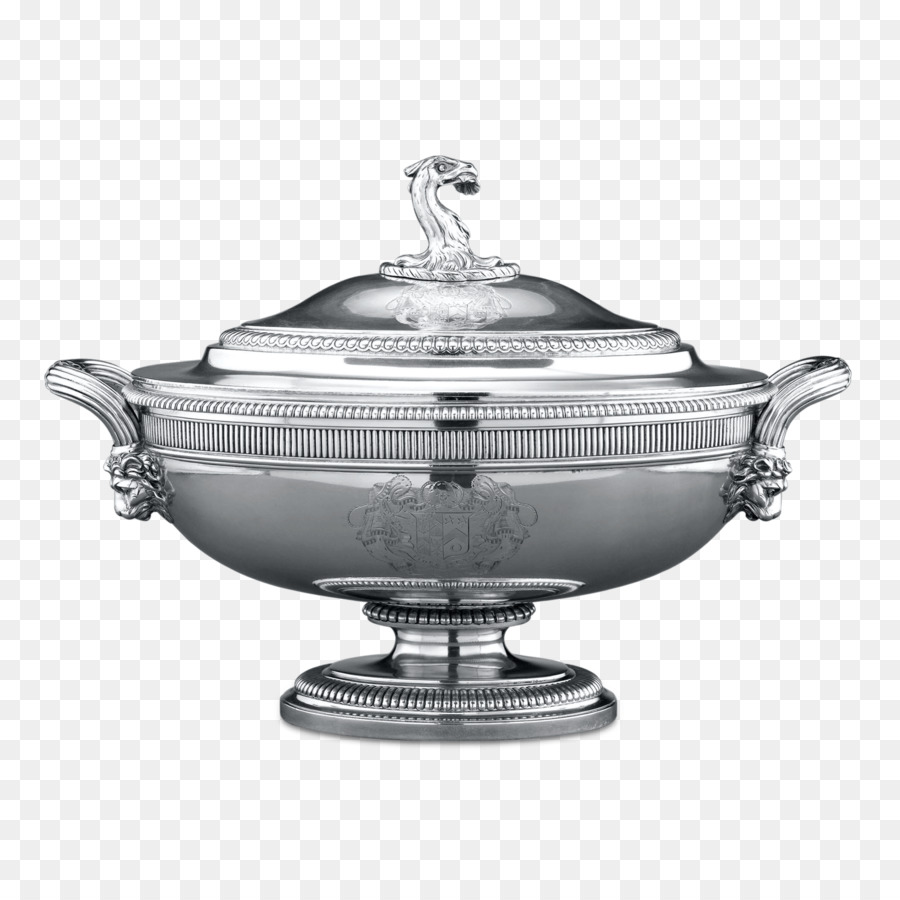 Tureen，สีเงิน PNG