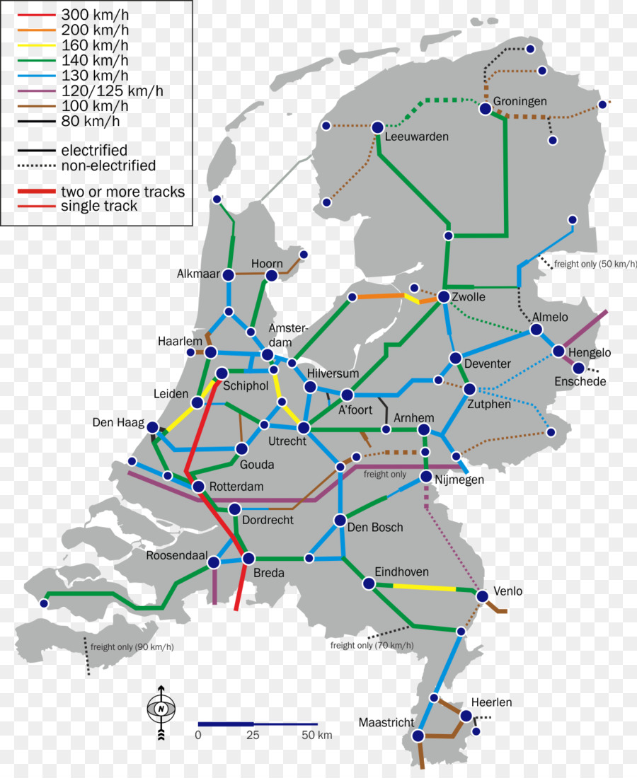 เนเธอร์แลนด์，รถไฟ PNG