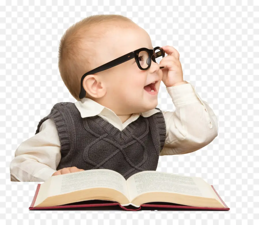 Baby With Book，แว่นตา PNG