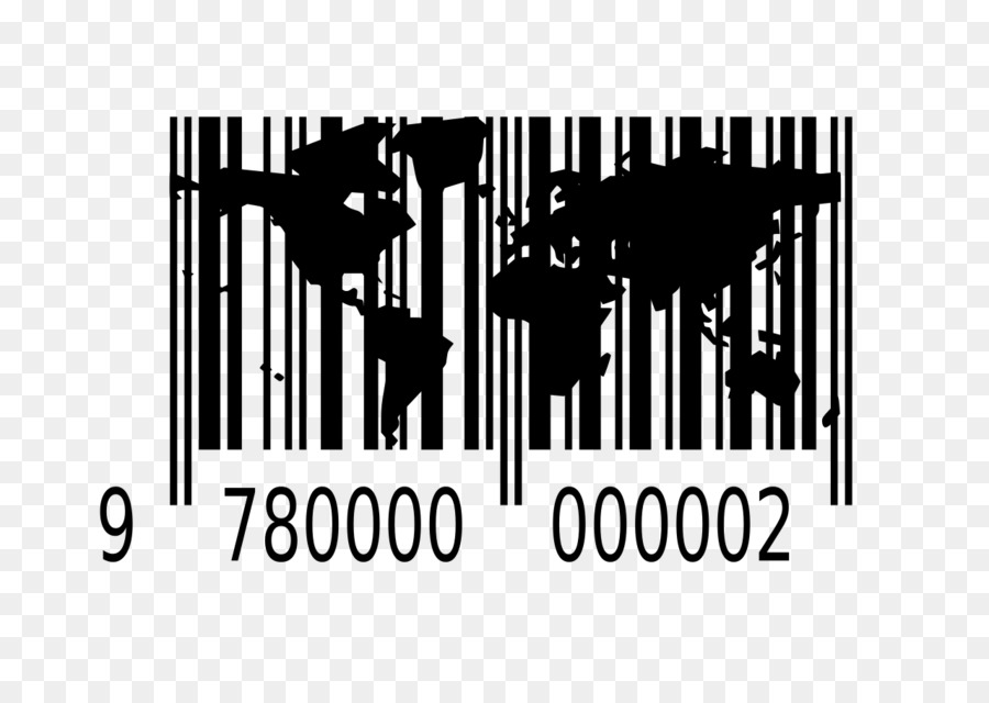 บาร์โค้ด，แผนที่โลก PNG