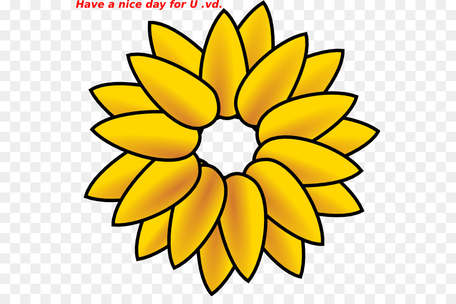 วาด，เหมือนกัน Sunflower PNG