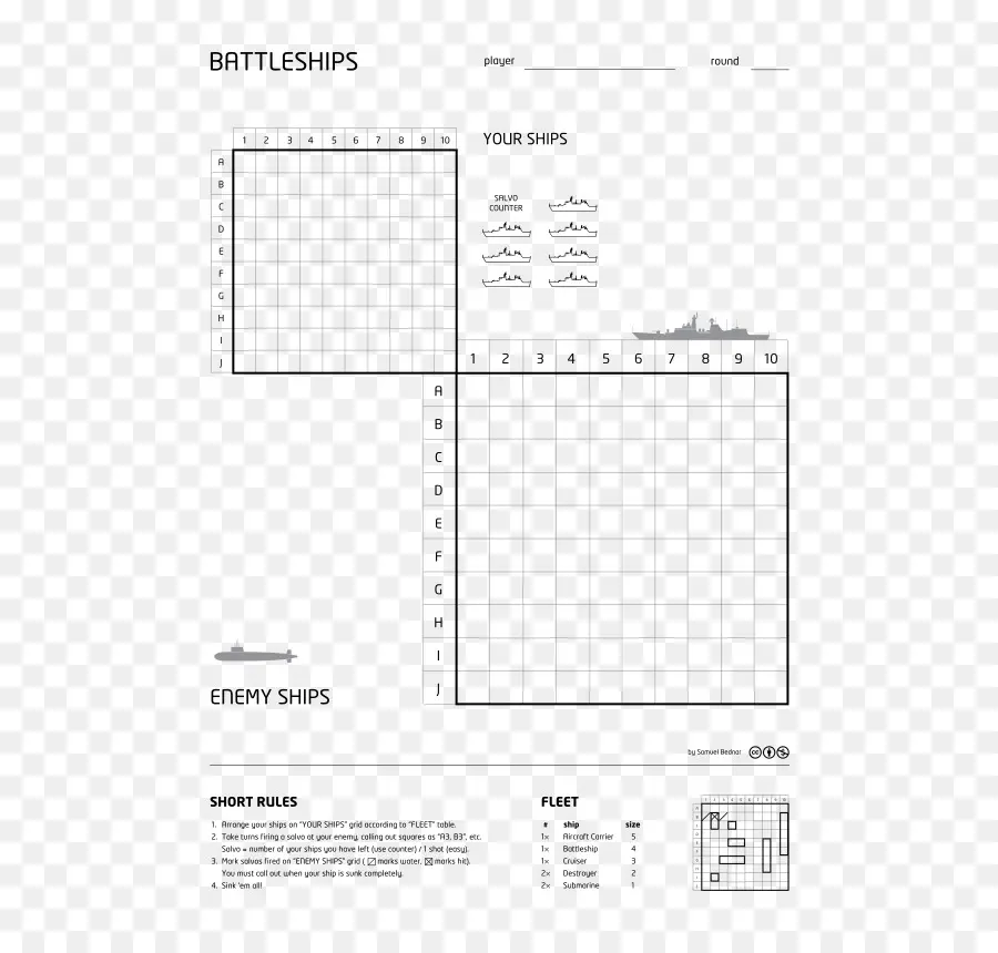 เกม Battleships，กระดาน PNG