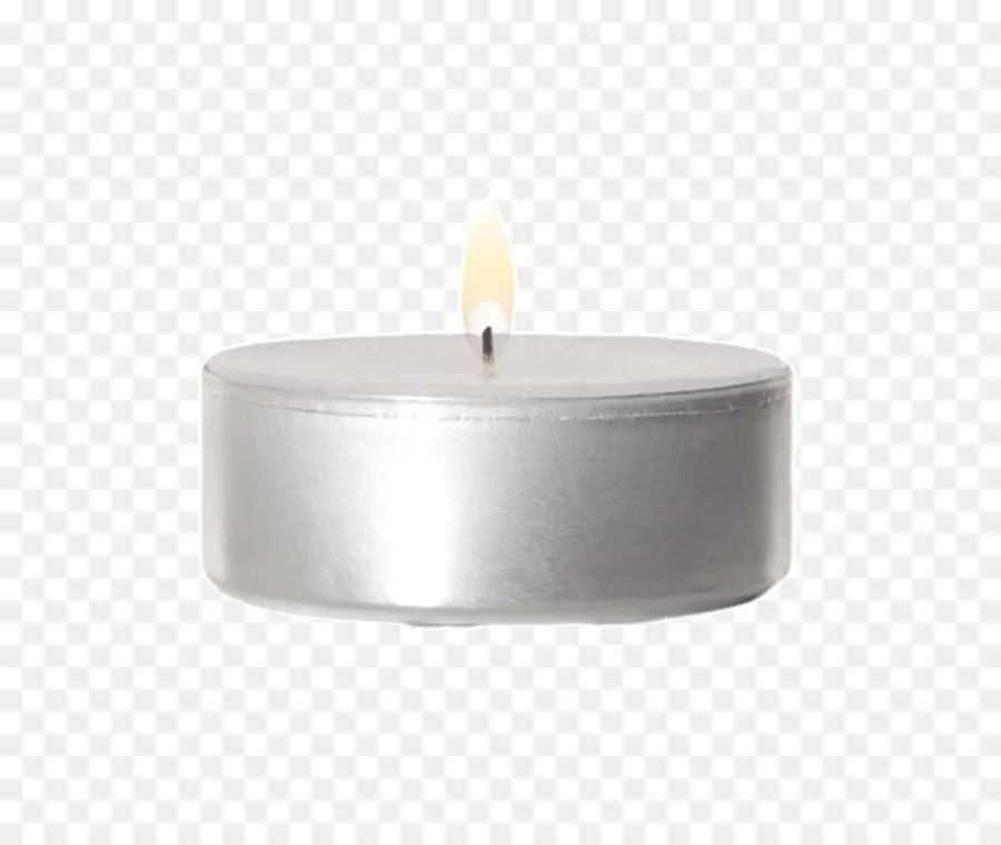 เทียน Tealight เดียว，เปลวไฟ PNG