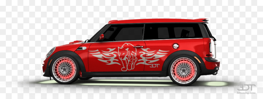 Red Mini Cooper，รถ PNG