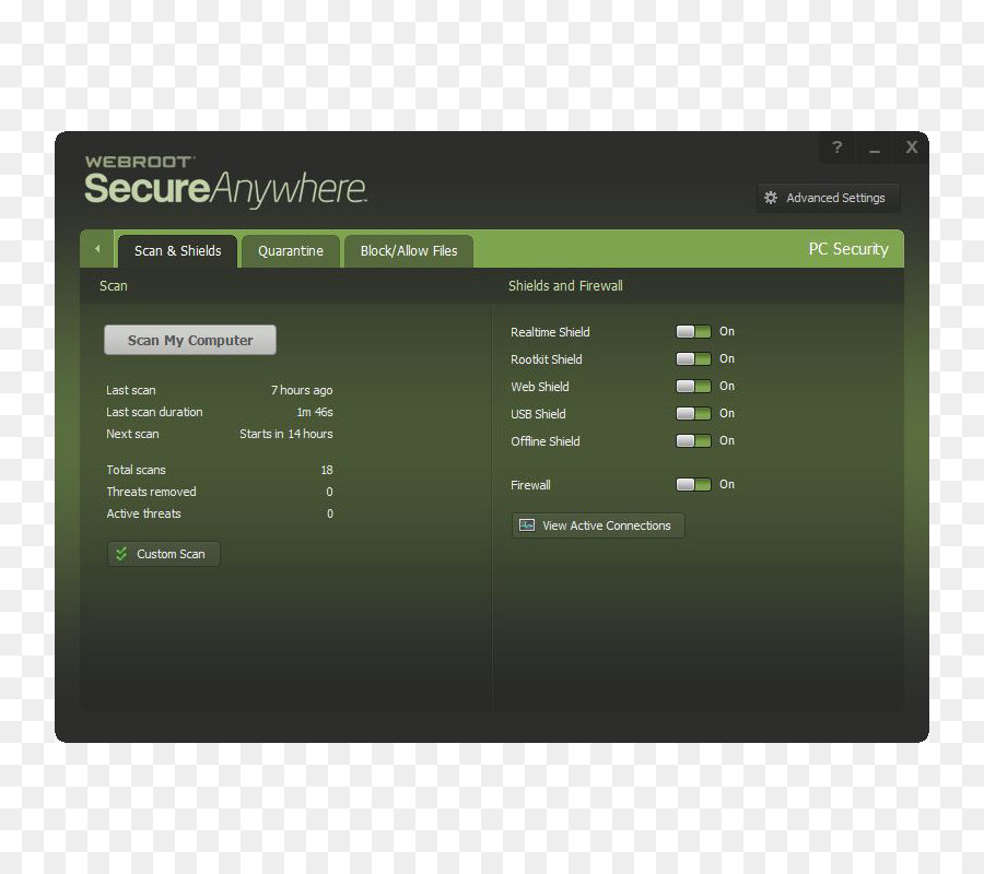 Webroot，Webroot Secureanywhere ป้องกันไวรัส PNG