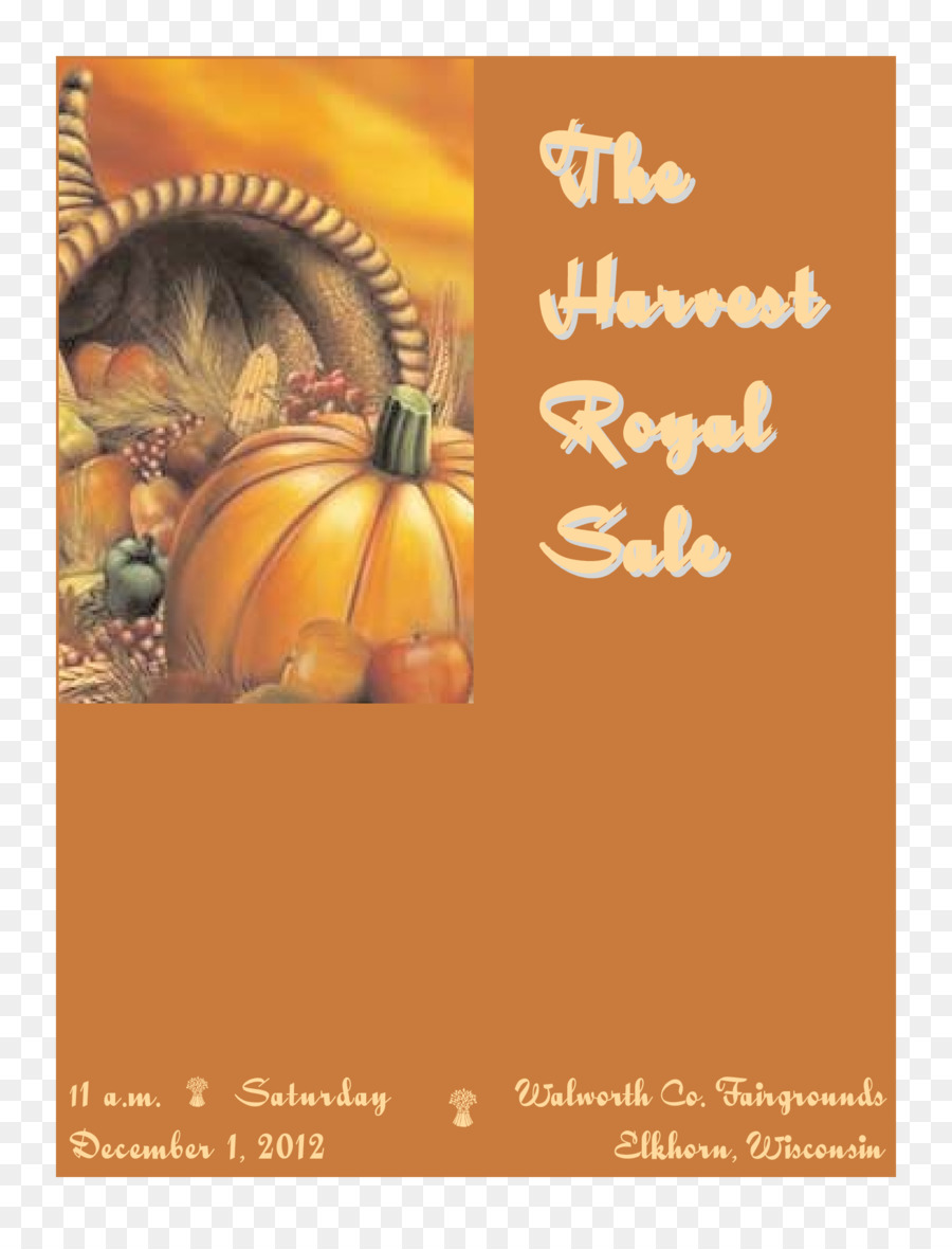 Harvest Royal Sale Poster，ฟักทอง PNG