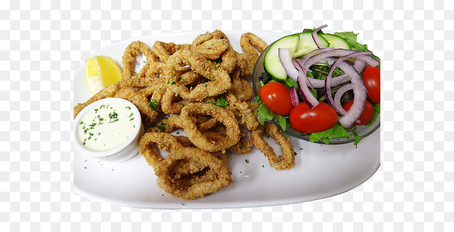 ผัด Calamari กับสลัด，ความสงบสุข PNG