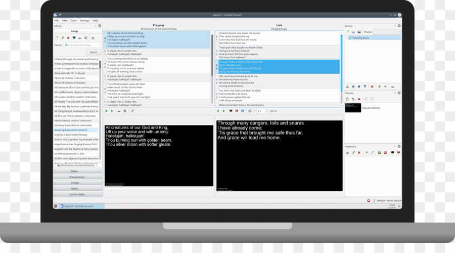 โปรแกรมคอมพิวเตอร์，Openlp PNG