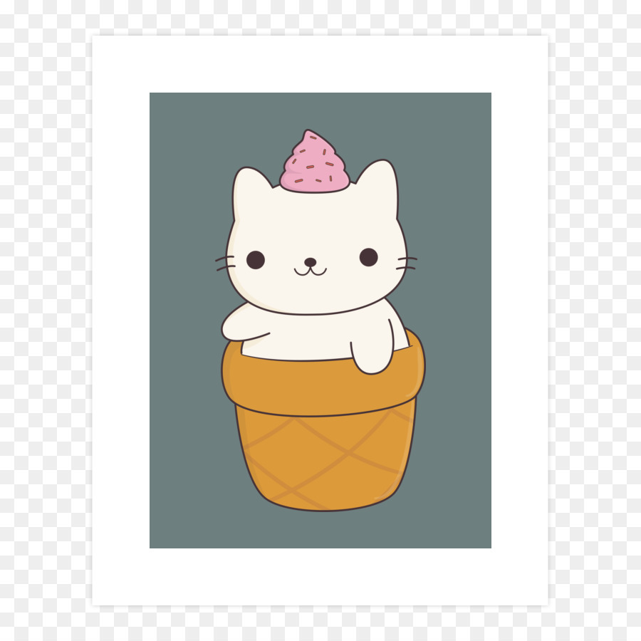 ลูกแมว，ไอศกรีม Cones PNG