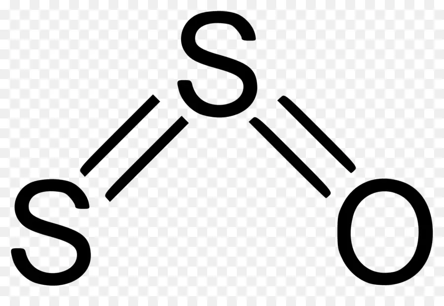 ซัลเฟอร์ไดออกไซด์，โมเลกุล PNG
