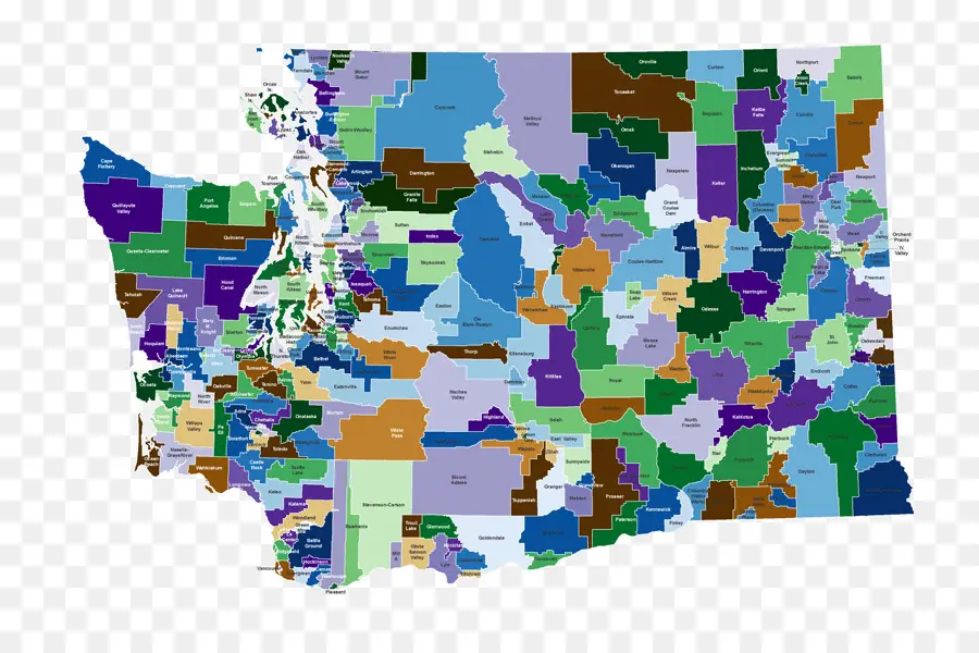 แผนที่รัฐวอชิงตัน，มณฑล PNG
