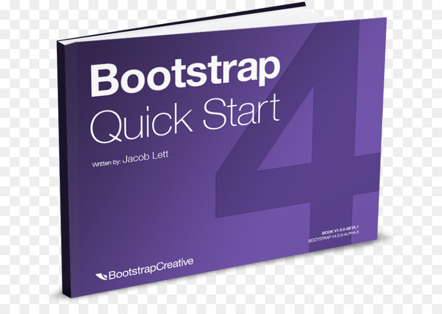 Bootstrap Quick Start Book，สีม่วง PNG