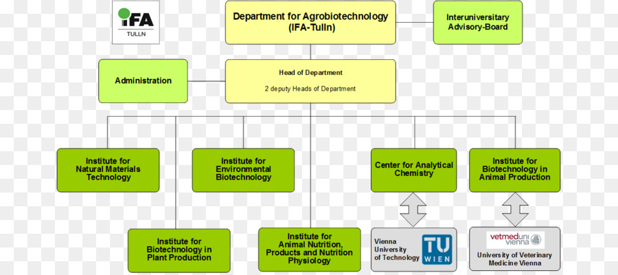 Organizational ชาร์ท，มหาวิทยาลัยของทรัพยากรธรรมชาติและชีวิตวิทยาศาสตร์เวียนนา PNG