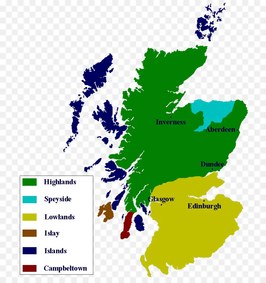 แผนที่สกอตแลนด์，ภูมิภาค PNG